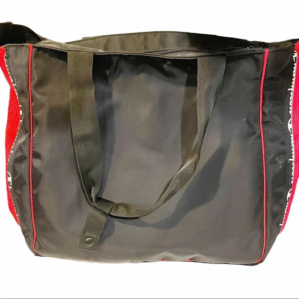 Champion‎ Black Nylon Laptop Messenger Bag Schoolbag